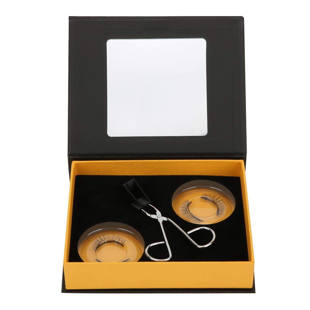 Magnetic eyelashes, the best fake eyelash magnet kit, reusable waterproof, natural, thick, long-lasting eyelashes with 2 pairs, beauty comestics