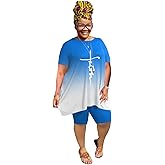 Mrskoala Women Plus Size 2 Piece Outfits Casual Shorts Sets Summer Tshirts Shorts Sweatsuits