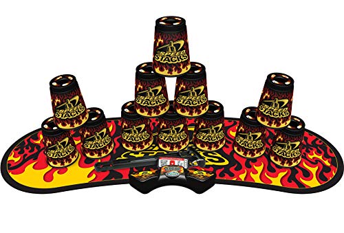 Speed Stacks | Sport Stacking Competitor, Black Flame - 12 Cups, Holding stem, with GX Timer and mat | WSSA Approved - Thumbnail 6
