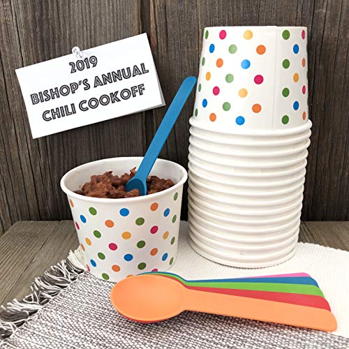 image for Outside the Box Papers Ice Cream Sundae Kit - 12 Ounce Polka Dot Paper