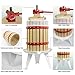 Fruit Wine Press 1.6 Gallon Solid Wood Basket Cider Press Apple Press Berries Press Wine Making Press