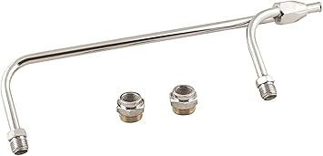 Amazon Com Mr Gasket 1552 Chrome Gas Line Kit For Holley 4 Barrel Carburetor Automotive
