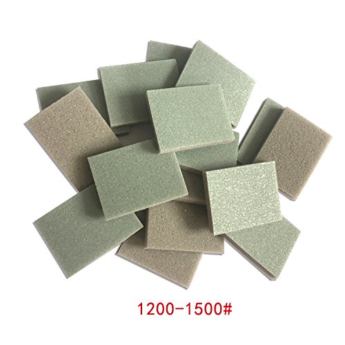 Sanding Sponge Abrasive Disc Sandpaper 30 x 40MM Wet & Dry 300 to 1500 Grit (Pack of 40)