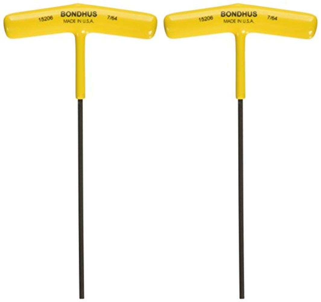 Bondhus, 7/64" T-Handle HEX 6" HEX Blade, 7/64", 15206