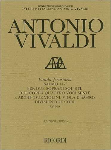 Antonio Vivaldi Lauda Jerusalem Psalm 147 Rv 608 Amazon De Vivaldi Antonio Fremdsprachige Bucher amazon de