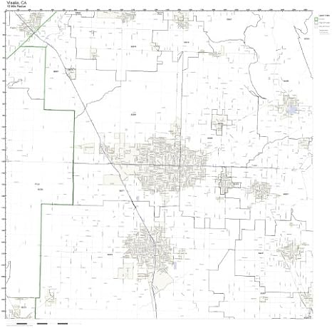 Amazon.com: Working Maps Visalia, CA Zip Code Map Laminated: Home & Kitchen