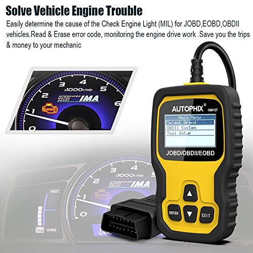 Code Reader, AUTOPHIX OM127 JOBDII OBD2 Scanner Car Engine Fault Code Reader Auto Check Engine Light CAN Automotive Diagnostic Scan Tool for Japanese Vehicles TOYOTA HONDA NISSAN MAZDA SUZUKI - Thumbnail 3