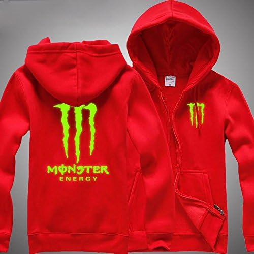 Amazon 人気 赤色モンスターエナジーmonster Energy ジャージ ジャージメンズ ボーイズジャージ 男性 長袖 女性 夏秋用 秋冬用服 Hiphop ジャケット レディーズスポーツウェア 学生服 Xl ジャージ上下セット 通販