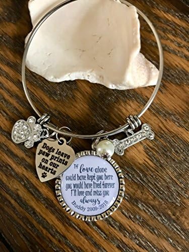 If love alone could have kept you here ~ sympathy quote bracelet ~ memory jewelry ~ PERSONALIZED custom memorial charm bracelet loss of loved one quote