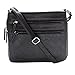 ASHLIE ROSE Women's Expandable Multi-Pocket, Adjustable Strap Crossbody Bag for Work, Leisure, Travel - Black
