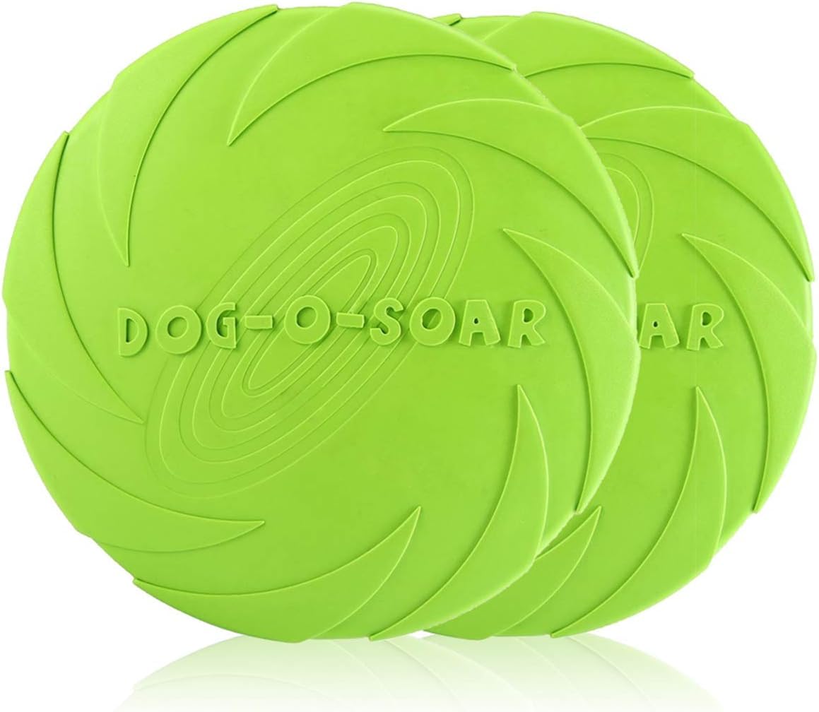 PETCUTE Dog Frisbee Dog flying Disc interactive Toy for dog Dogs Training frisbee 2 Pieces ø 20 cm