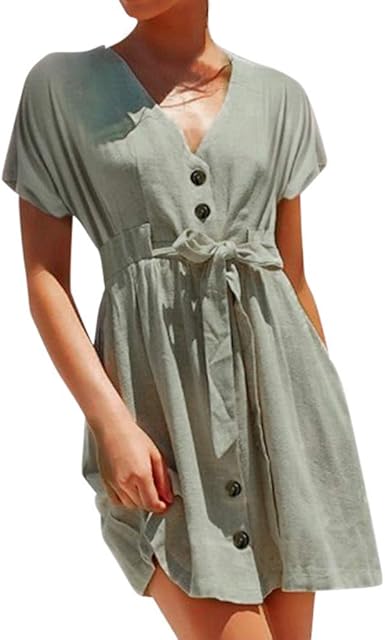 linen beach dress