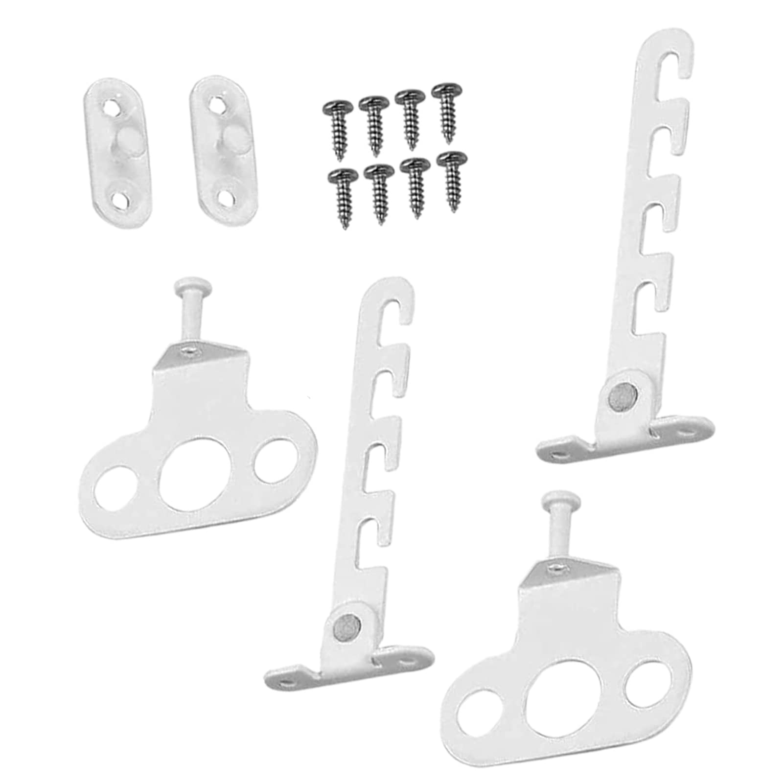baixikly 2 Sets Window Restrictor Locks Window Restrictor Hooks with 8 Screws Adjustable Window Latches for The Security of Children and Toddler