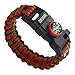 Core Survival Paracord Survival Bracelet - Hiking Multi Tool, Emergency Whistle, Compass for Hiking, Camp Fire Starter 5-in1 Set