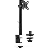 VIVO Single Monitor Adjustable Tilt Desk Mount Stand for 1 LCD Screen up to 27" (STAND-V001C)