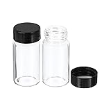 PATIKIL 20mL Reagent Media Bottle, 10 Pack Round