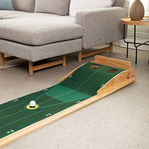 PRO PUTT 10 Foot Indoor Putting Green with Ball Return by GBD Sports