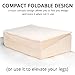 Contour Products Folding Bed Wedge Pillow, 12 Inches X 24 Inches X 24 Inches, Ecru (30-92412R)