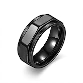 rgwtgkyh Titanium Stainless Steel Anxiety Ring for Women Men Gold/Silver/Black Fidget Spinner Ring for Anxiety Wedding Band Jewelry
