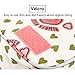 Jewelvwatchro Travel Portable Organizer Cosmetic Bag, Portable Hanging Toiletry Bag for Women or Men for Vacation (Pink Smile)