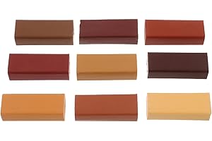 TEHAUX 9pcs Wood Repair Wax Crayons Wood Filler Sticks Furniture Wax Crayons Pen for Repairing Dings