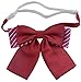 Pre-Tied Japanese School Girl Uniform Bow Ties, Office Lady Uniform Bowtie/Women kawaii Neck Tie for Cosplay WBT6 (red)