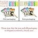 ldab Scratch Art Notebooks, Rainbow Scratch Art Papers for Kids, 4PCS Mini Black Magic Scratch Art Note - 4 Wooden Styluses and Drawing Stencils, Travel Crafts Activity Gift for Girls or Boys
