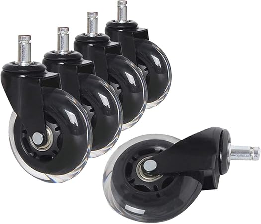 Lot De 5 Roulettes Pour Chaise De Bureau 7 6 Cm Protection Universelle Du Sol En Bois Dur Pour Chaises De Bureau Amazon Fr Bricolage