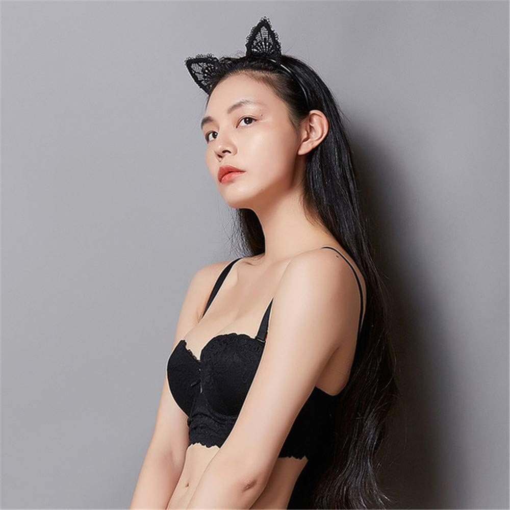 SUNTRADE 2PCS Lace Cat Ears Headband Exquisite Sweet Sexy Women Hair Accessories, Black, 2 Count (Pack of 1) - Image 3