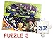 Disney Toy Story 4-3 Jigsaw Puzzles with Wooden Storage Box - Each 11 by 8 Inches