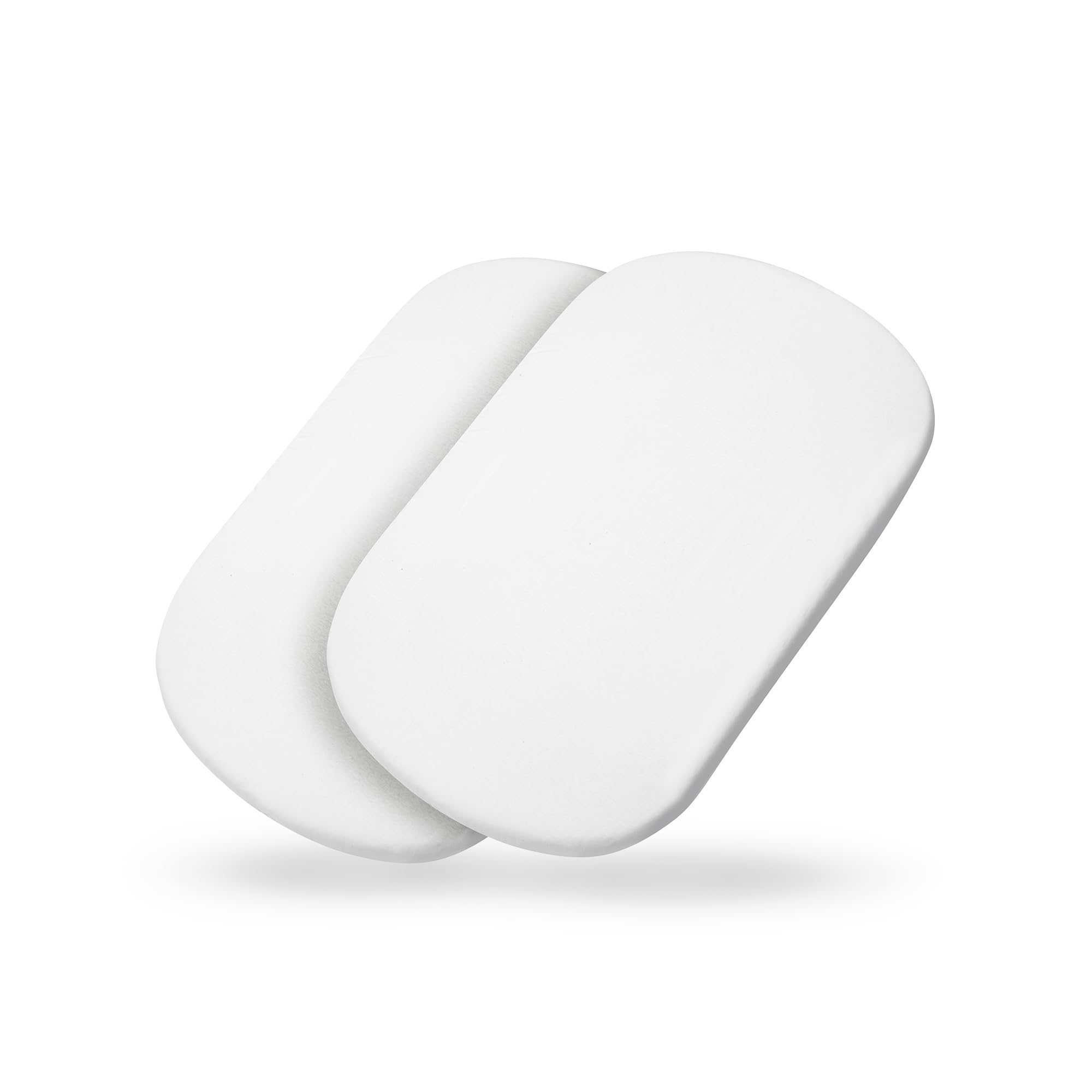 Maxi-Cosi Organic Carrycot Bedsheets, Compatible with all Maxi-Cosi Carrycots, 2-in-1 Pack, 100% Organic Cotton Pram Sheets, Eco-Friendly, Universal Fit, Premium Fabrics, Machine Washable, White