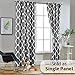 Melodieux Moroccan Fashion Room Darkening Blackout Grommet Top Curtains, 52 by 63 Inch, Grey (1 Panel)
