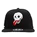 Skull Mask Embroidery Snapback, Skeleton Black Love Skeleton Mens Womens Baseball Cap Flat Bill Hats