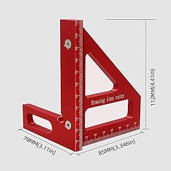 KETIPED 3D Multi-Angle Measuring Ruler,45/90 Degree