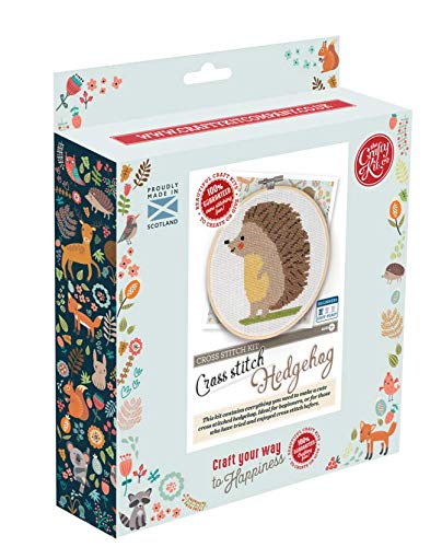 Crafty Kit Company Cross Stitch Kit Hedgehog