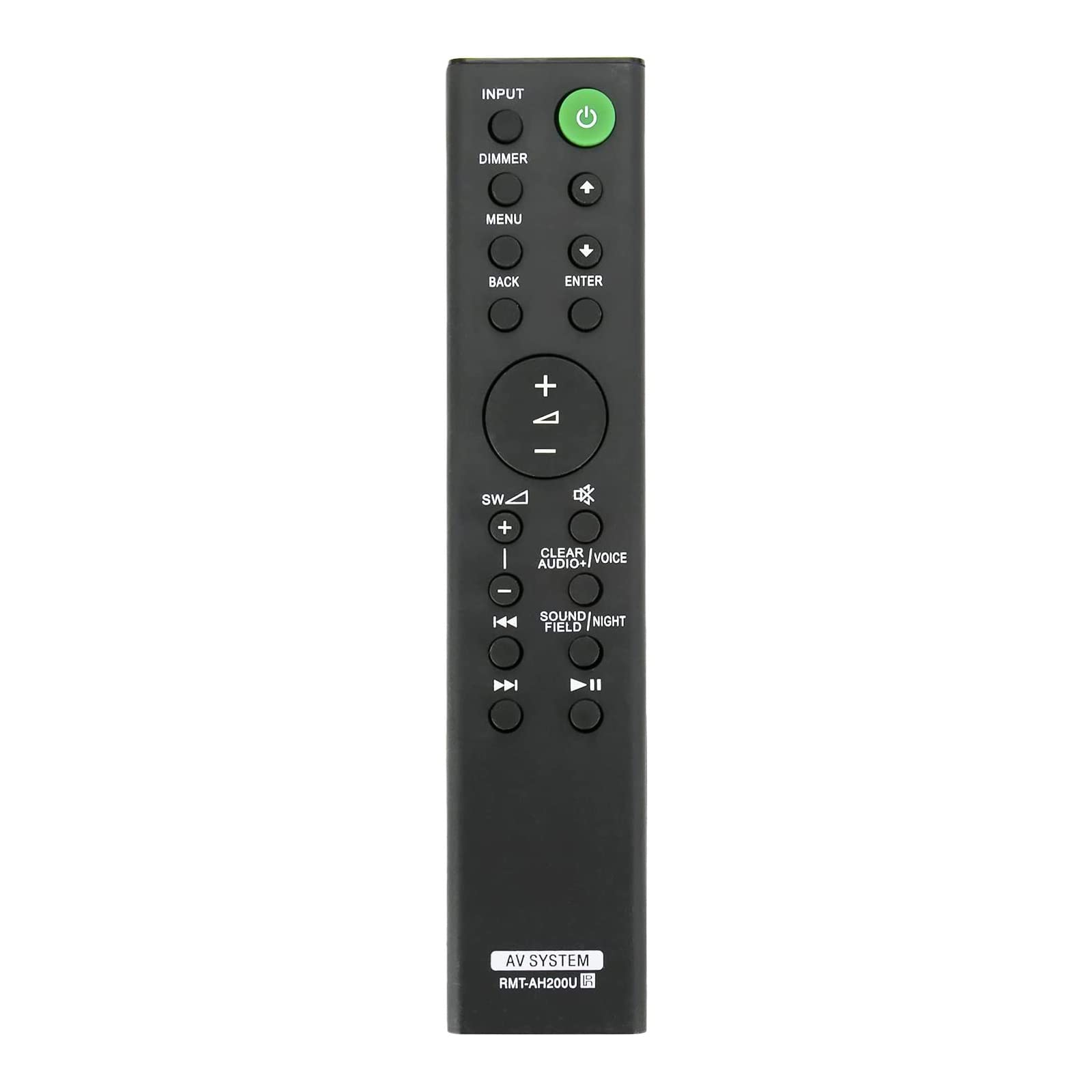 VINABTY RMT-AH200U Replacement Remote Control fit for Sony Sound Bar HT-CT390 SA-CT390 HT-RT3 SA-WRT3 SA-WCT390 HTRT3 HTCT390 SS-RT4 SS-RT3 HTRT40 SS-SRT3L HTRT4 SS-SRT3R HT-RT40 HT-RT4 SAWRT3 SSRT3