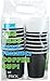 Nicole Home Collection Double-Walled Insulated Ripple Paper Disposable Cups With Lids For Hot Beverage, Pack of 30 Coffee Cup, 12 oz, Black