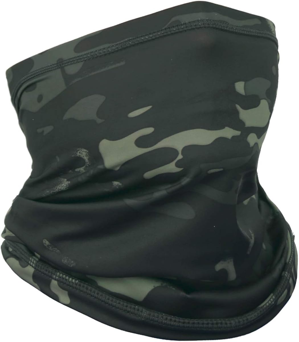 Achiou Neck Gaiter Face Mask Scarf Dust Sun Protection Cool Lightweight Windproof, Breathable Fishing Hiking Running Cycling: Clothing
