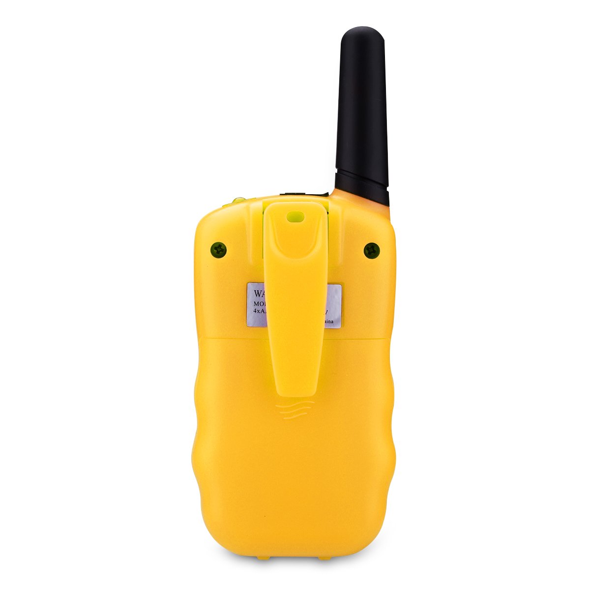 FLOUREON Kids Toy Walkie Talkies Two Way Radios Walky Talky 22 Channel Long Range UHF Handheld Outdoor Kids Toy Cellphone for Children Day/Birthday (Yellow x 4)
