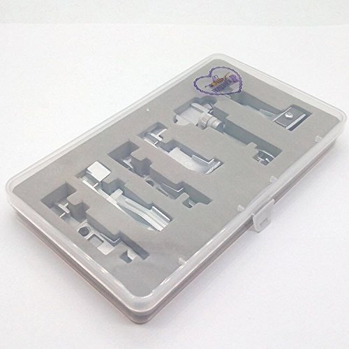 HONEYSEW Overlock Serger 6 presser Feet set for singer 14CG754 14SH654 14SH754 14hd854 14U555 14U557 Consew 1