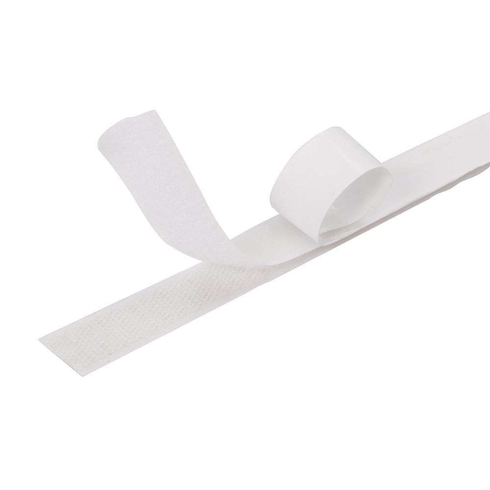 On1shelf® Self-Adhesive Hook and Loop Tape (30MMX5M, White)
