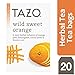 Tazo Wild Sweet Orange Herbal Tea, 20 Count Box 1.58oz (Pack of 3)