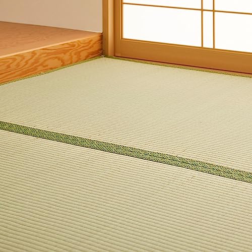 萩原 フリーカット上敷き い草カーペット 本間2畳 約191X191cm 「HG」 双目織 裏貼あり 切れる DIY