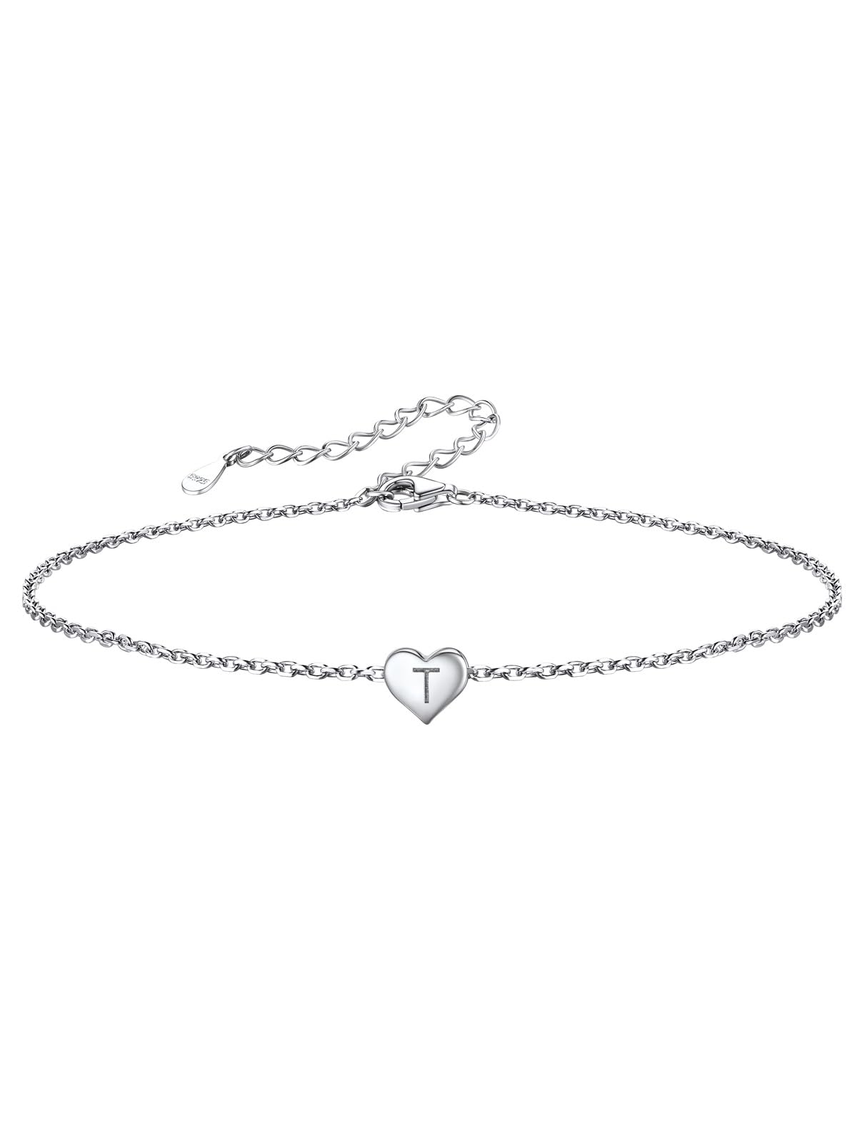 Silvora Women Anklet Summer Anklets Ankle Bracelets for Women Sterling Silver Initial Anklet Waterproof โ image 1