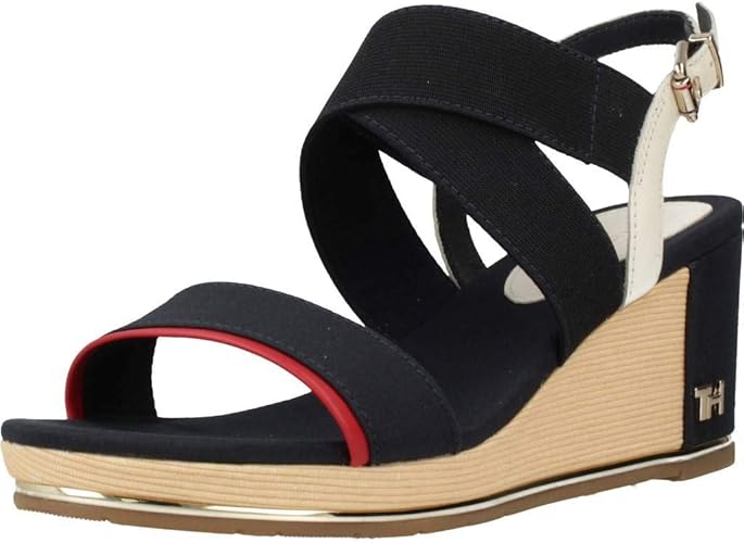 tommy hilfiger wedge flip flops