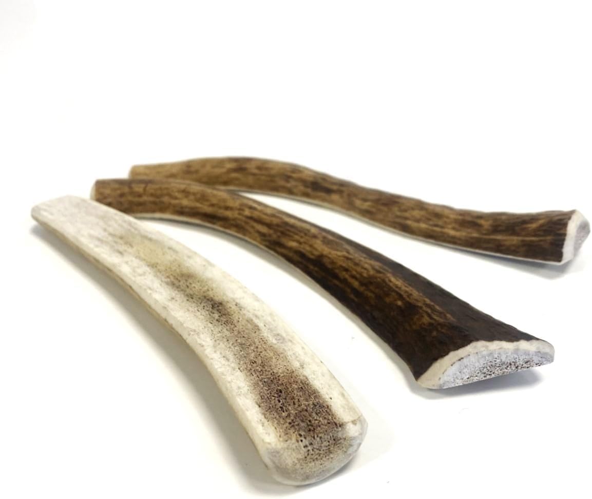 Split Antler Dog Chews Mini x 2 (Weight -Mini Split 17 - 24g), (Size May Vary) Premium Quality Natural Dog Chew Treat Hypo-Allergenic Dog Chew Extra Small SHC