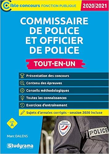 Popular Of Commissaire de police officier de police officier de gendarmerie 5e ed PDF