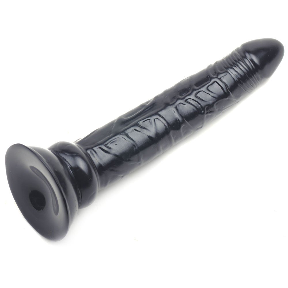 BeHorny 7.68 Inch Suction Base Realistic Penis Dildo, Strap-On Harness Compatible, Black