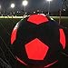 GlowCity Glow Balls for Kids - Pack of 3 with Official Sized Glow in The Dark Football, LED Basketball and Size 5 Light Up Soccer Ball - Spare Batteries Included