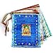 Tibetan Prayer Flags Outdoor Buddhist Meditation Flag 50pcs Satin Wind Horse Lungta Prayer Flags,11x14 inches